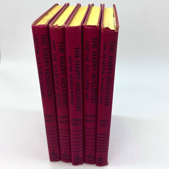 The Happy Hollisters Mystery Lot of 5 Books Jerry West Hardcover Vintage 50s 60s - Picture 1 of 10